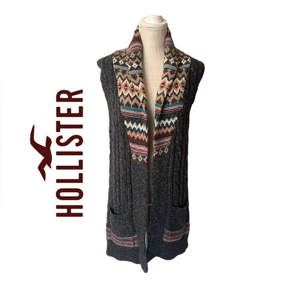 Hollister Wool Blend Cozy Knit Vest - Picture 1 of 10